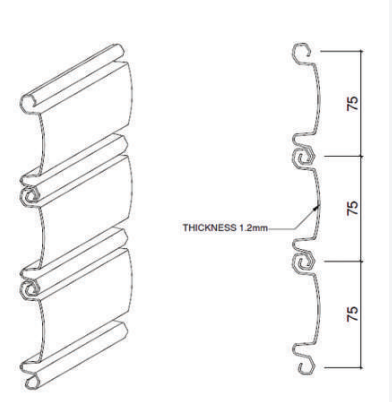 High Performance Fire Rated Single Skin Rolling Steel Shutter – UL Certified Heavy Grade, 3 Hour Protection, Thermal Fusible Link with Fire Alarm Integration, RAL Colors Available